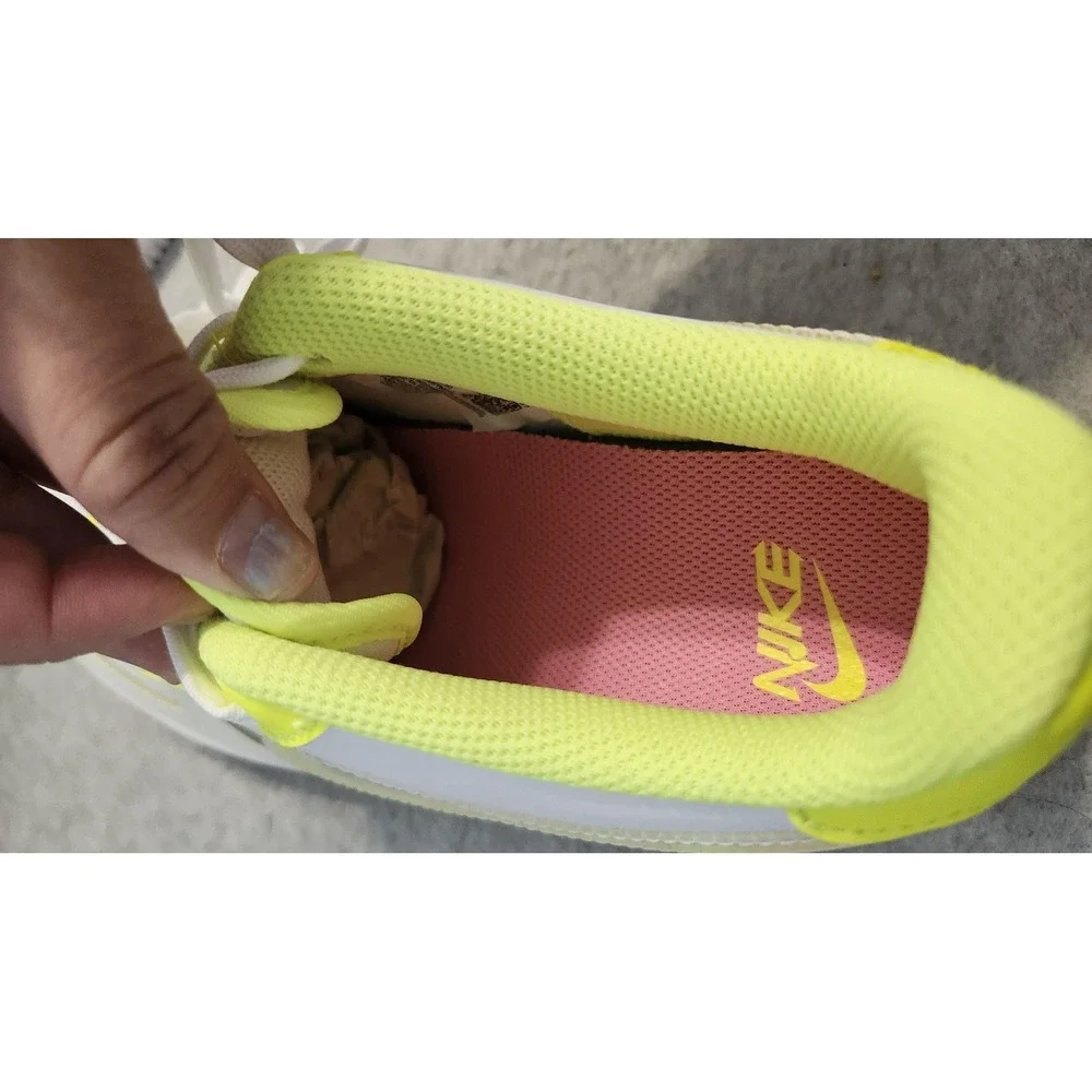 Nike Air Force 1 LV8 Shoes Youth Size 6.5Y White Volt Multi Color DV1680 100 New
